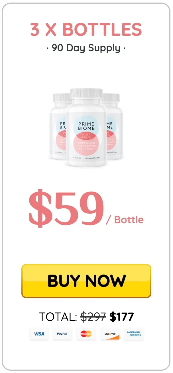 PrimeBiome three bottles order